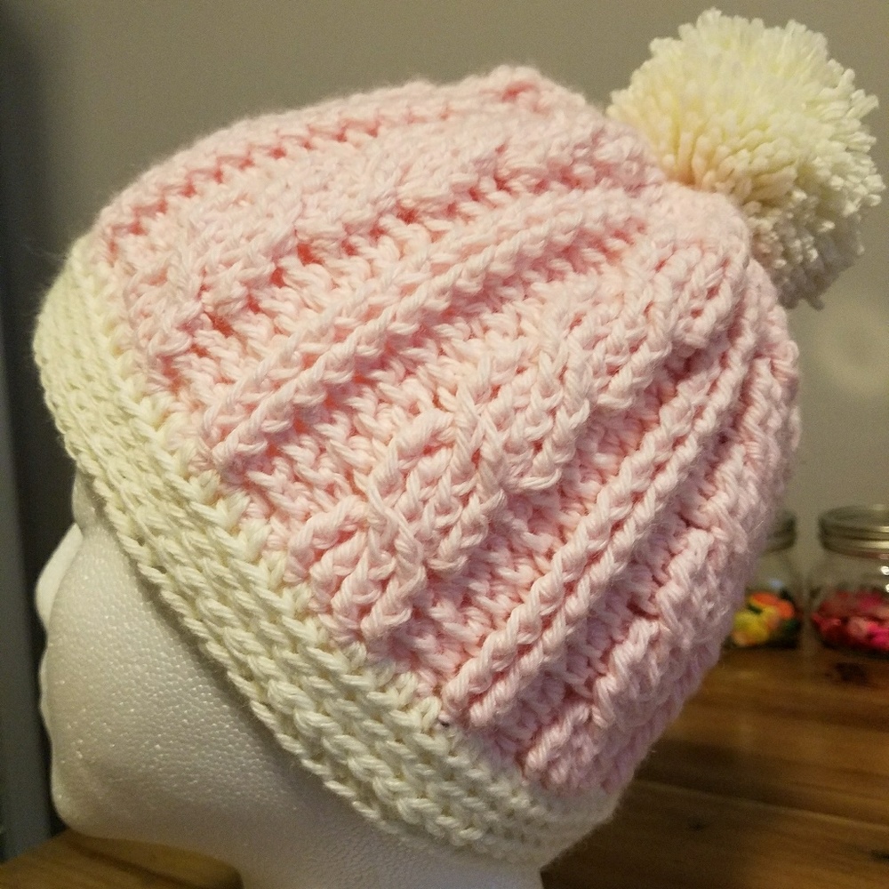 Crochet cable hat